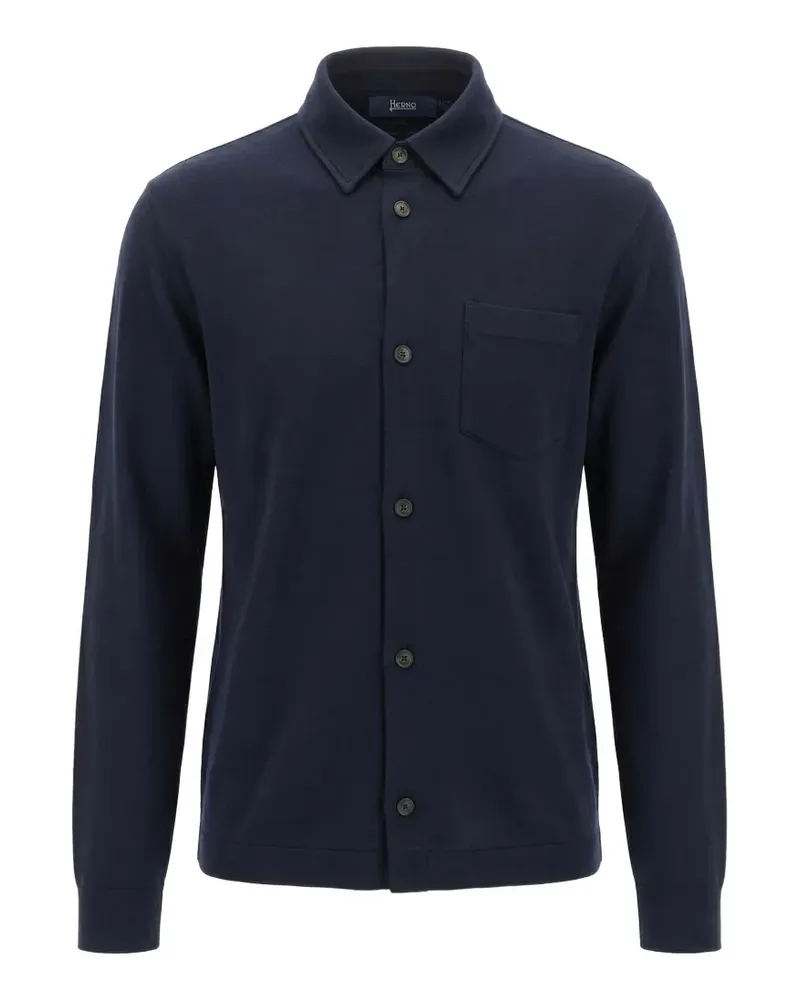 Herno chest-pocket long-sleeve shirt - Blau Blau