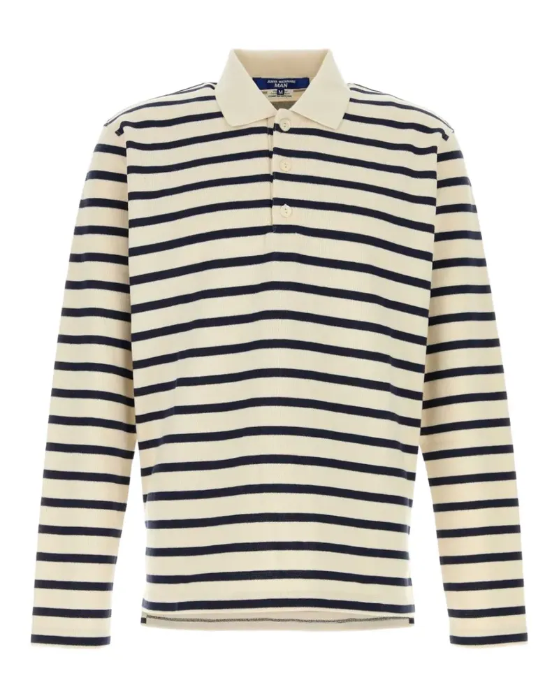 Junya Watanabe striped polo shirt - Nude Nude