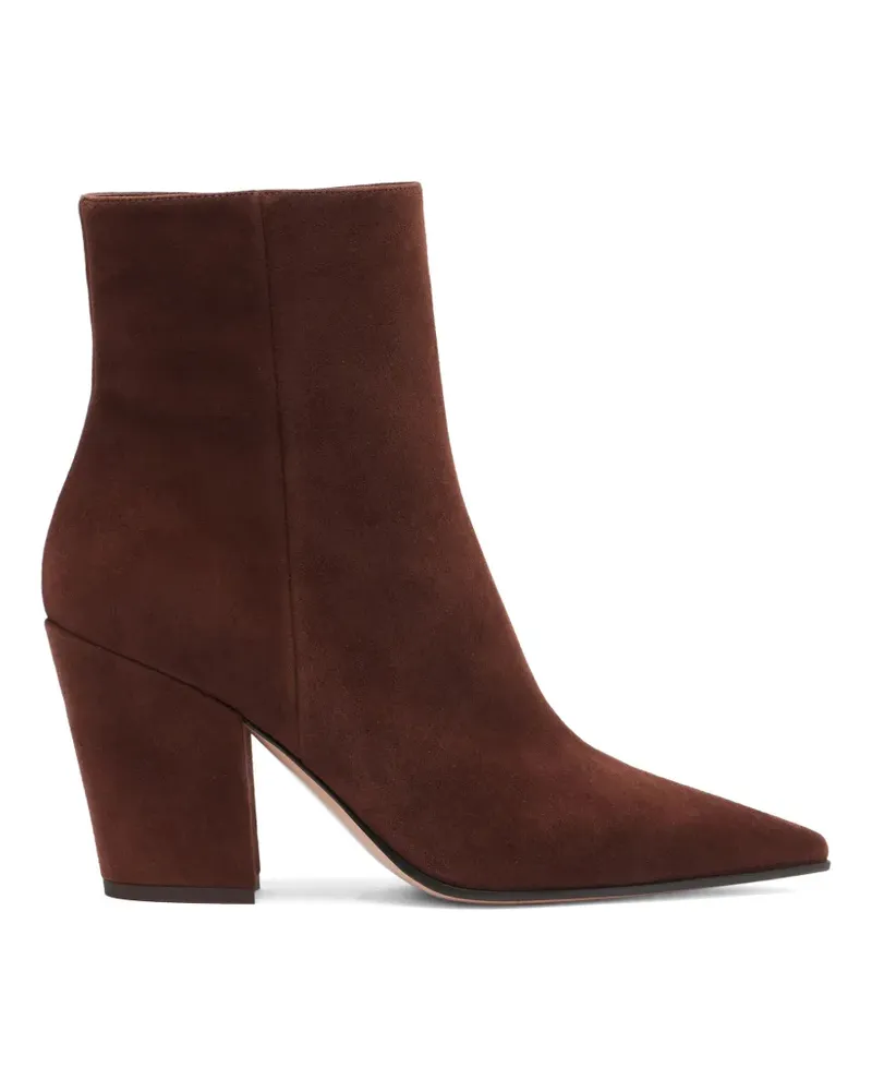 Gianvito Rossi Anna Stiefeletten mit spitzer Kappe - Braun Braun