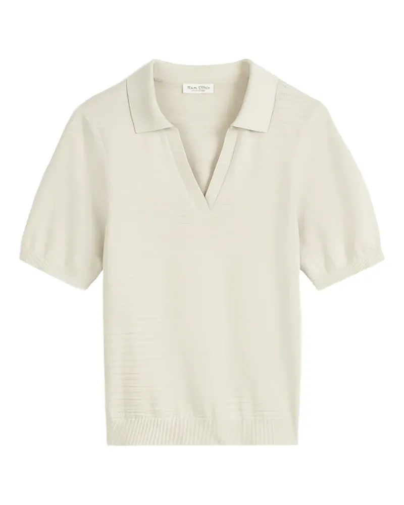 Marc O'Polo Gestricktes Poloshirt - Nude Nude