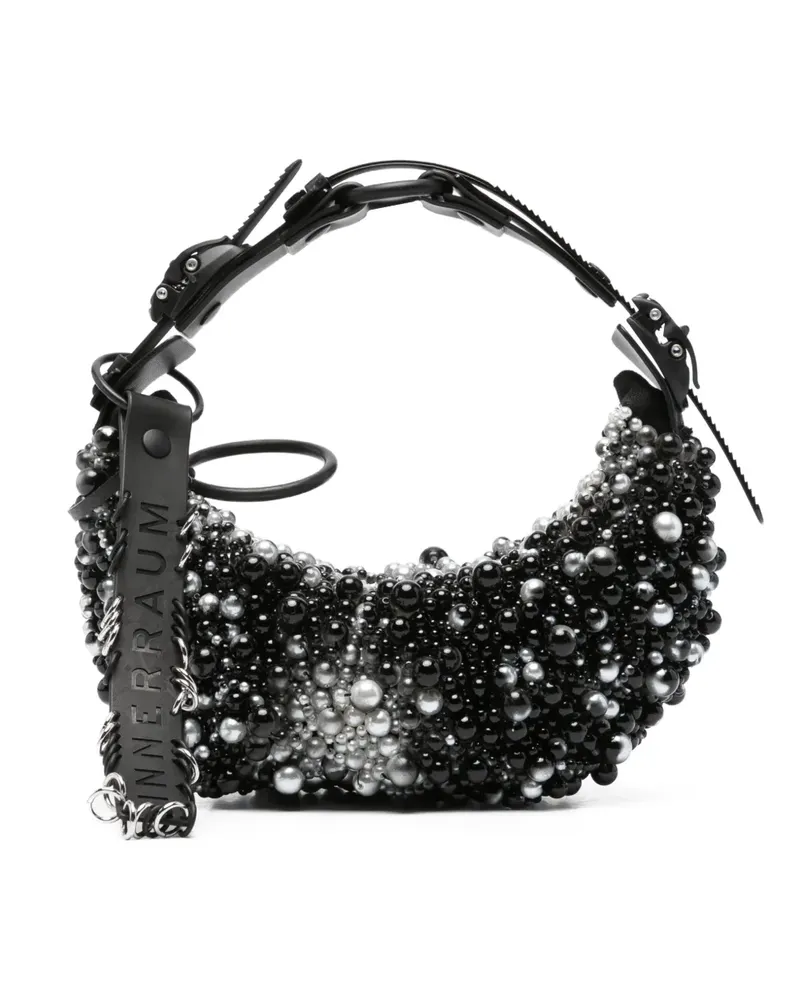 Innerraum faux-pearls tote bag - Schwarz Schwarz