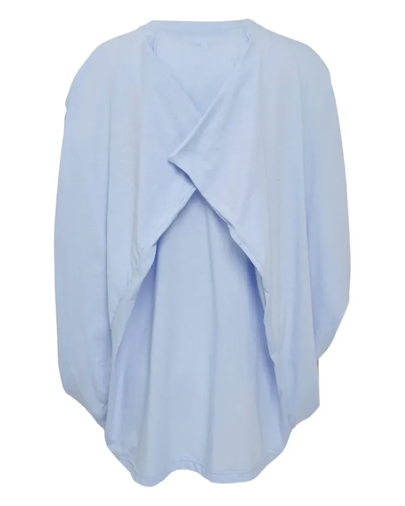 ENFÖLD wide-sleeved asymmetric T-shirt - Blau Blau