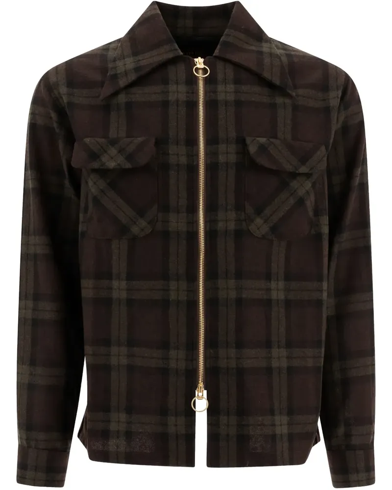 KAPITAL Karierte Jacke - Grün Grün