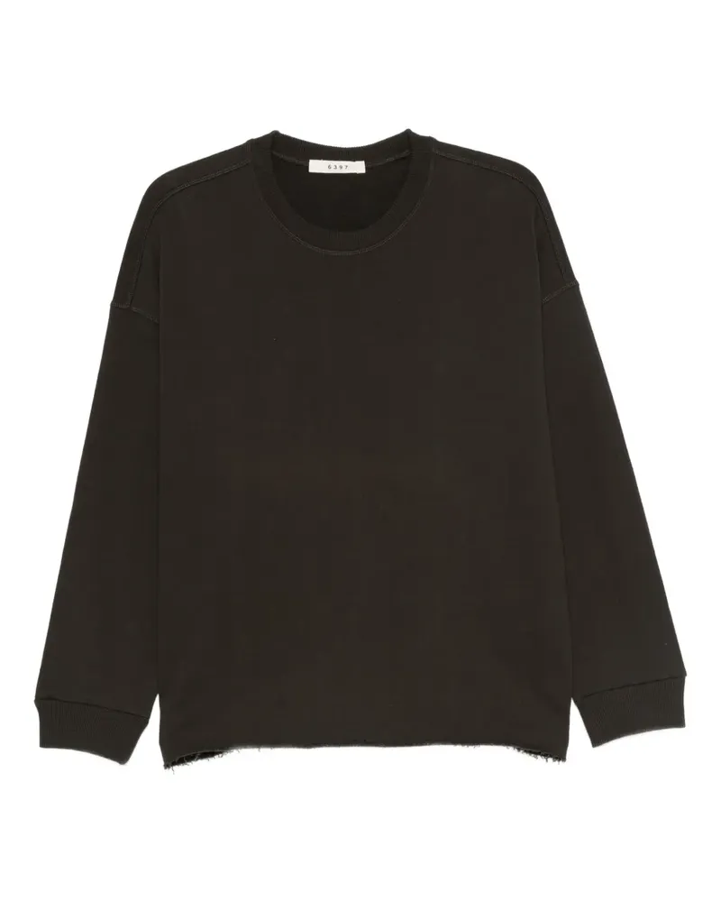 6397 Sweatshirt mit ausgefransten Kanten - Grau Grau