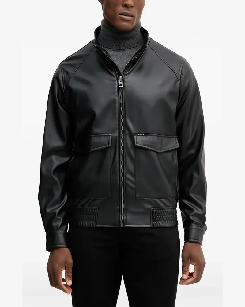 Guess Jacke mit Reißverschluss - Schwarz Schwarz