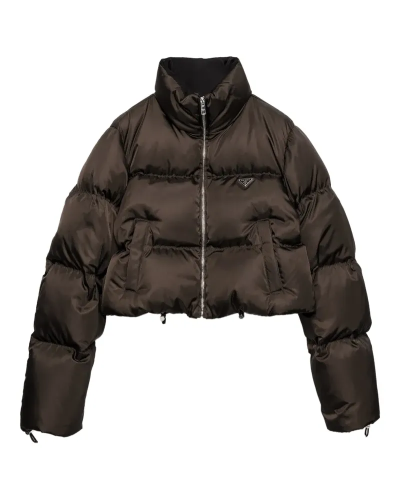 Prada cropped re-nylon down jacket - Braun Braun