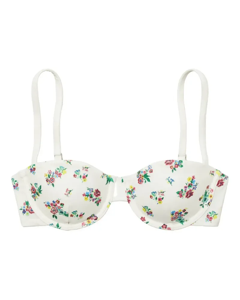 Tory Burch printed underwire bikini top - Weiß Weiß