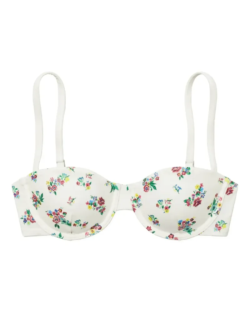 Tory Burch printed underwire bikini top - Weiß Weiß