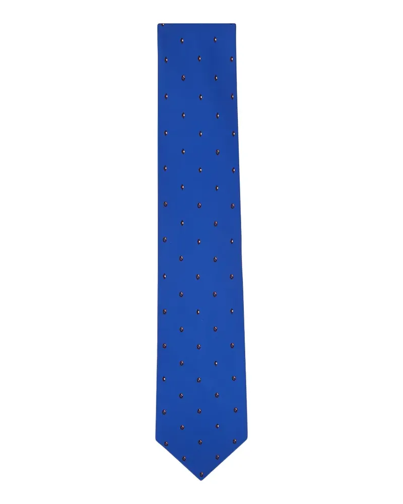 Brioni Krawatte mit geometrischem Print - Blau Blau