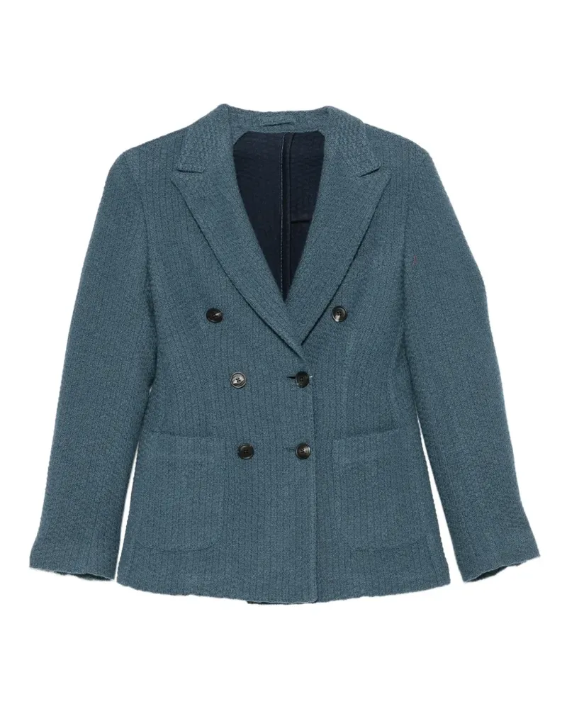Eleventy Cabanjacke aus Kaschmir - Blau Blau