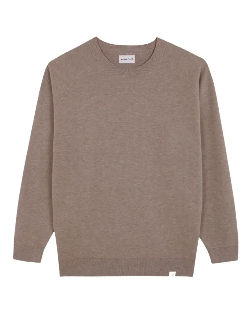 Nowadays Pullover mit Raglanärmeln - Braun Braun
