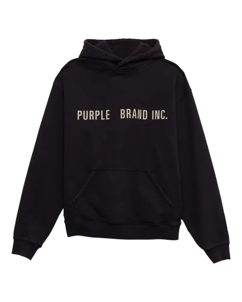 PURPLE BRAND Artifact Hoodie mit Rautenmuster - Schwarz Schwarz
