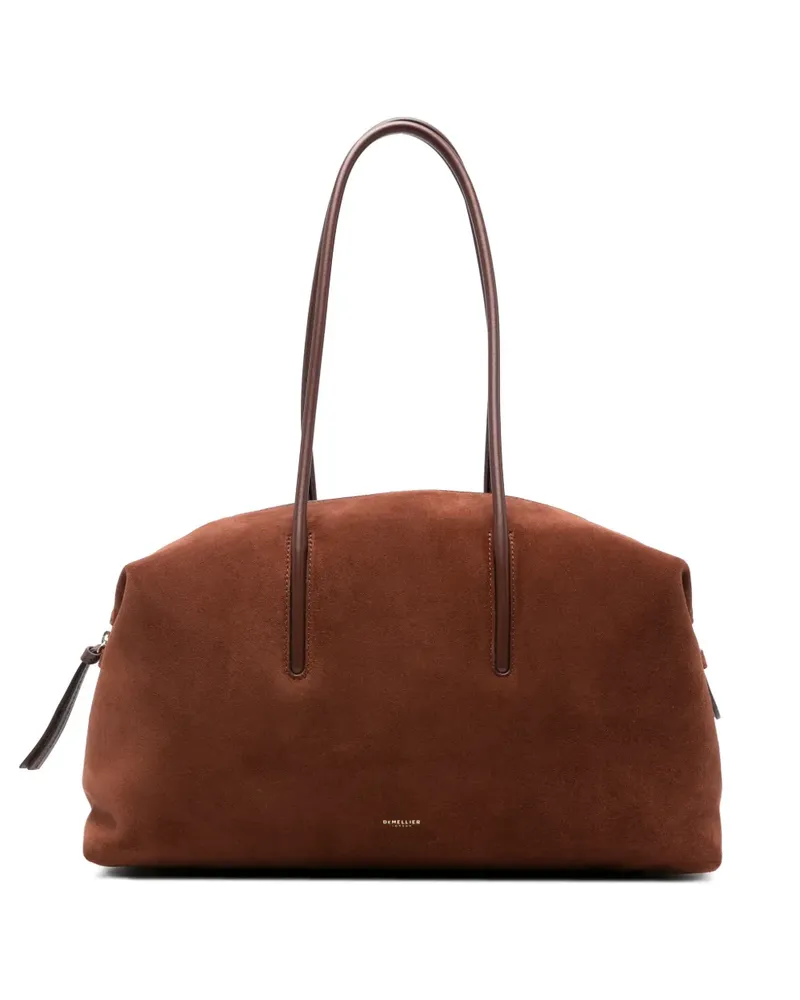 DeMELLIER Stockholm suede shoulder bag - Braun Braun