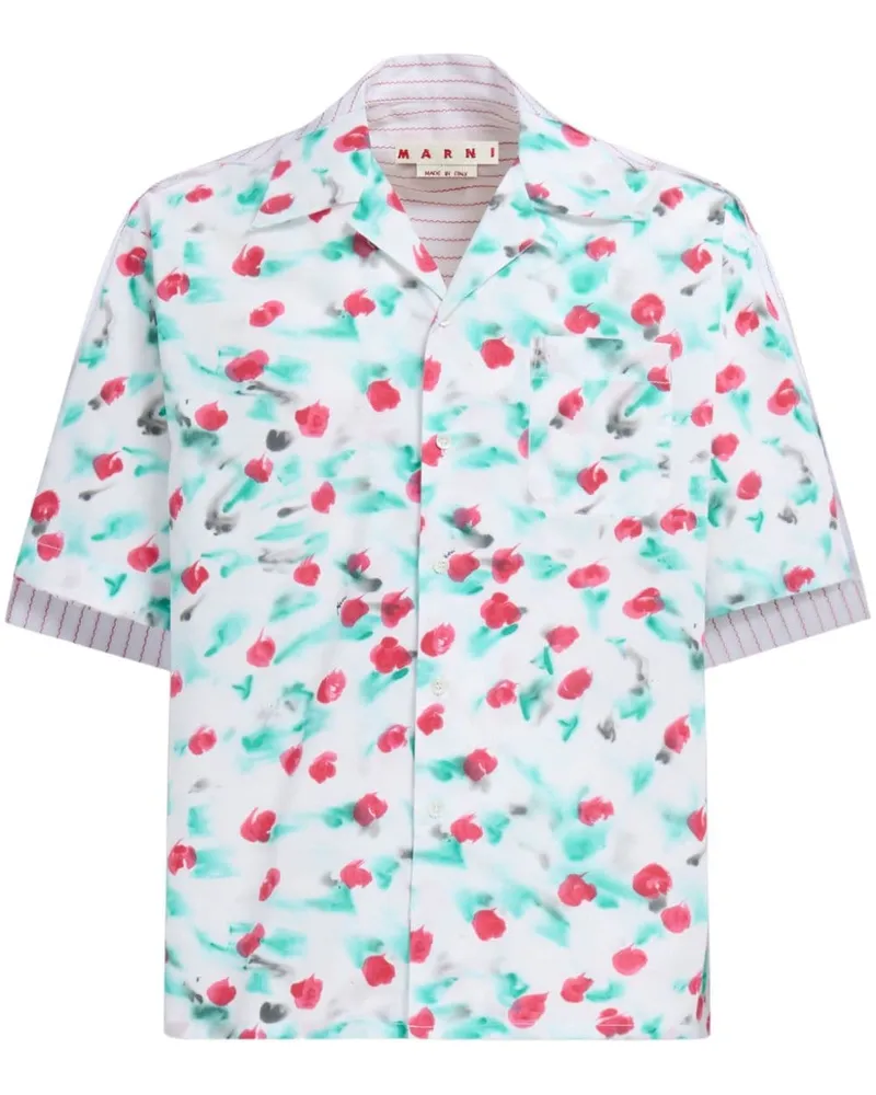 Marni Hemd mit Print-Mix - Weiß Weiß