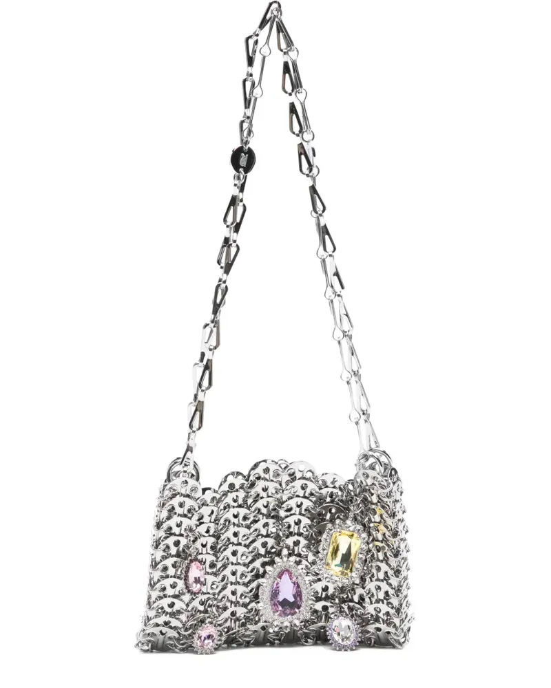 Paco Rabanne chain satchel shoulder bag - Silber Silber