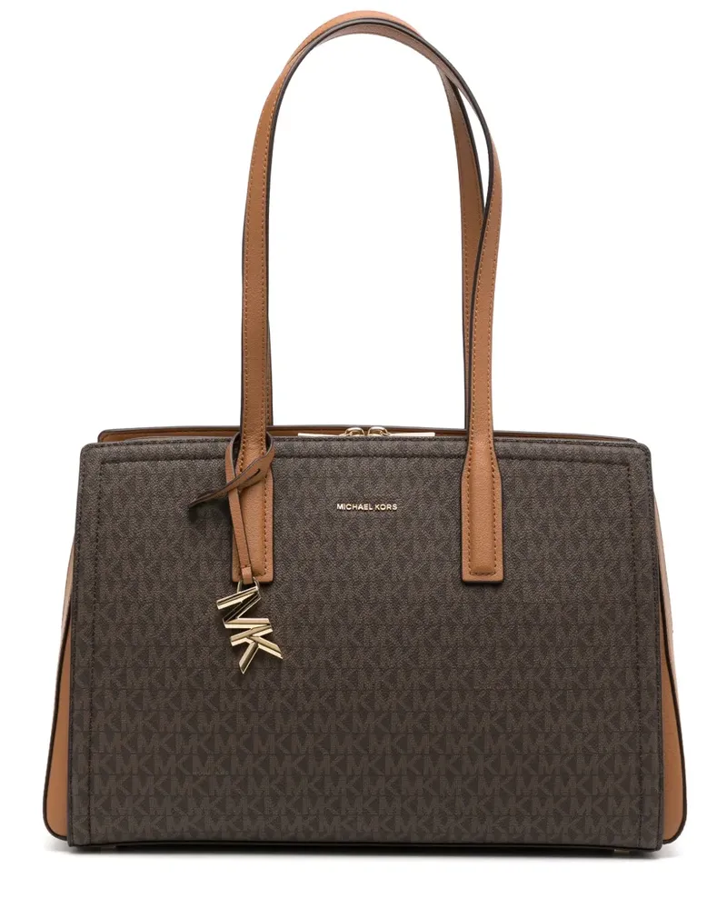 Michael Kors Shopper mit Logo-Print - Braun Braun