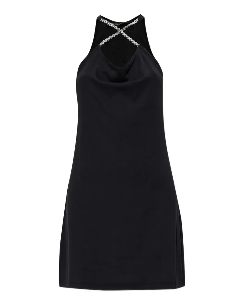 MISBHV chain-detail halterneck dress - Schwarz Schwarz