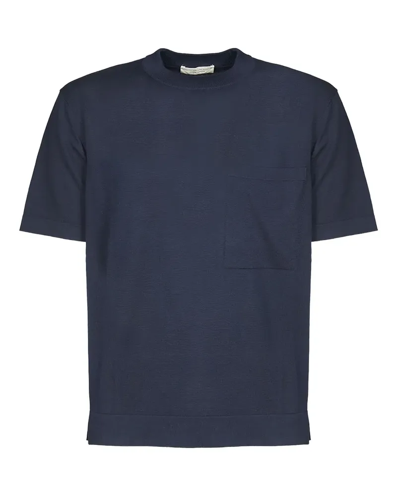 Filippo de Laurentiis Klassisches T-Shirt - Blau Blau