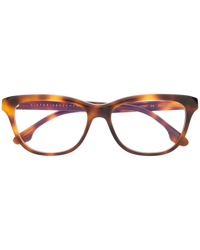 Victoria Beckham Brille mit eckigem Gestell - Braun Braun