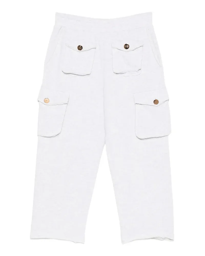 Elisabetta Franchi raw-cut cargo pants - Grau Grau