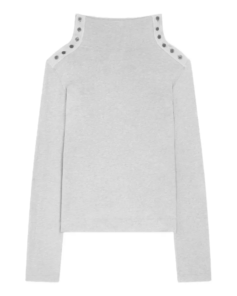 Dries van Noten T-Shirt mit Rollkragen - Grau Grau