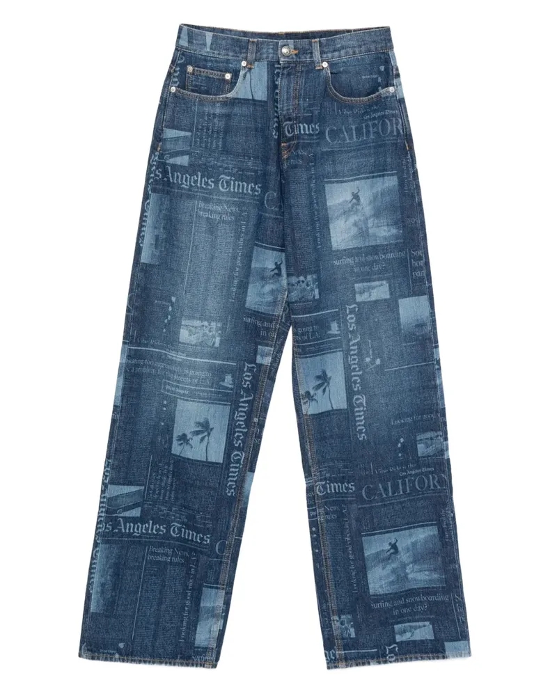 Palm Angels Jeans aus Baumwolle - Blau Blau