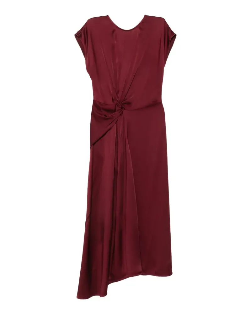 Victoria Beckham Midikleid mit verdrehtem Bund - Rot Rot