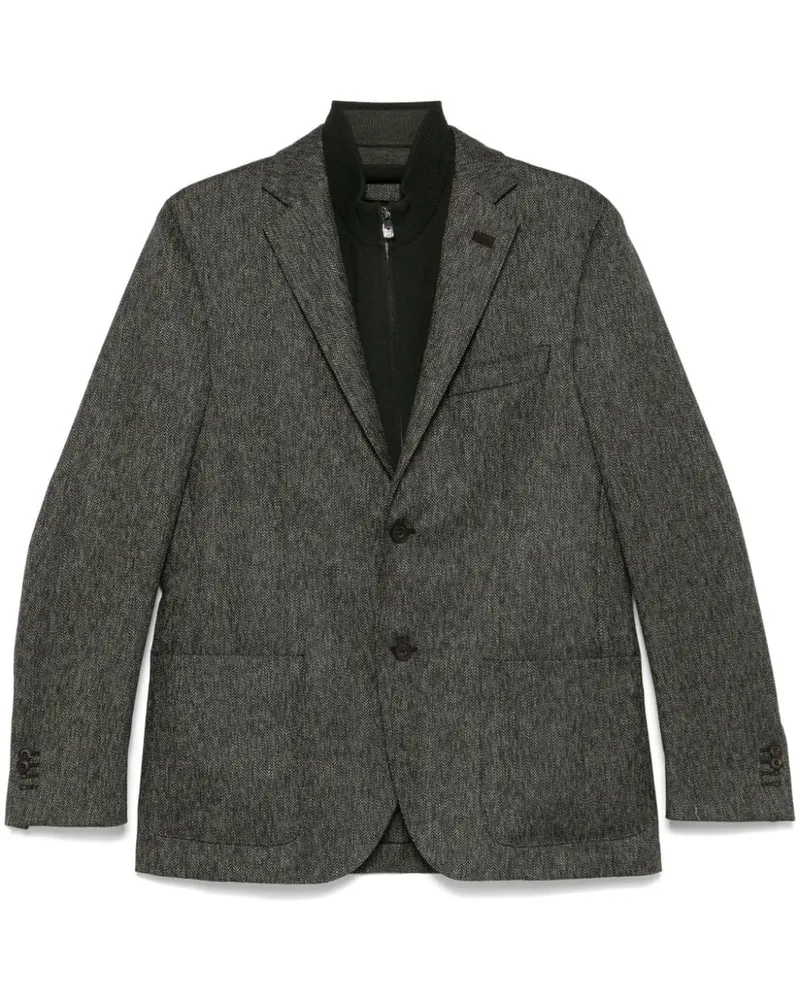 Corneliani Sakko im Layering-Look - Grün Grün