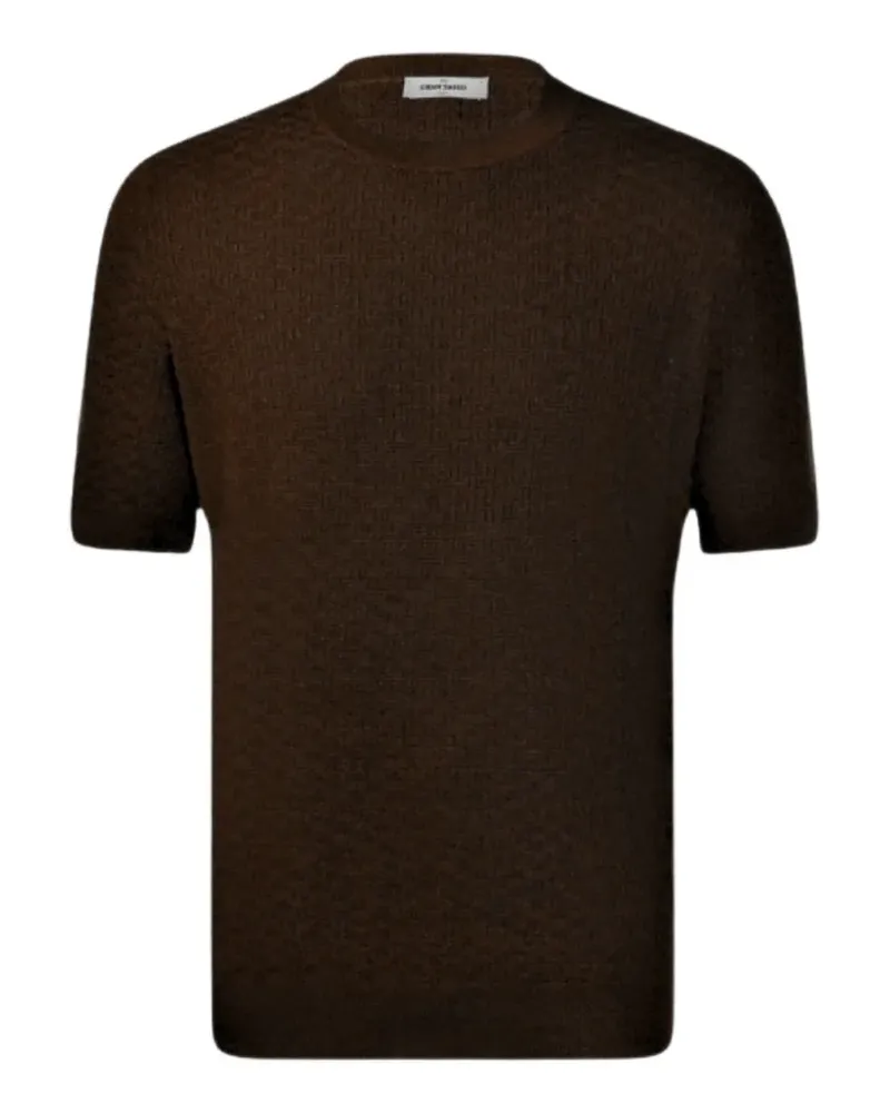 Gran Sasso short-sleeve round-neck top - Braun Braun