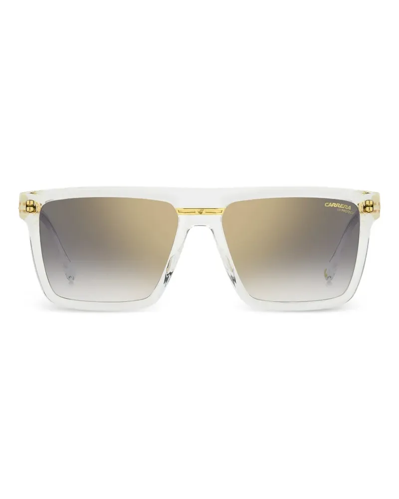 Carrera Victory Sonnenbrille mit eckigem Gestell - Weiß Weiß