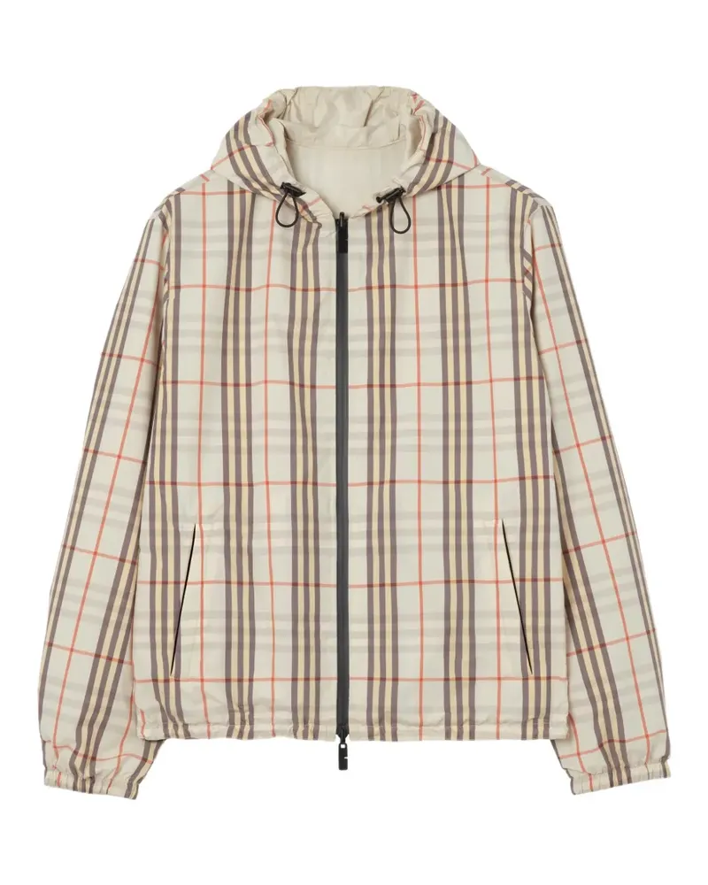 Burberry reversible Check hooded jacket - Nude Nude
