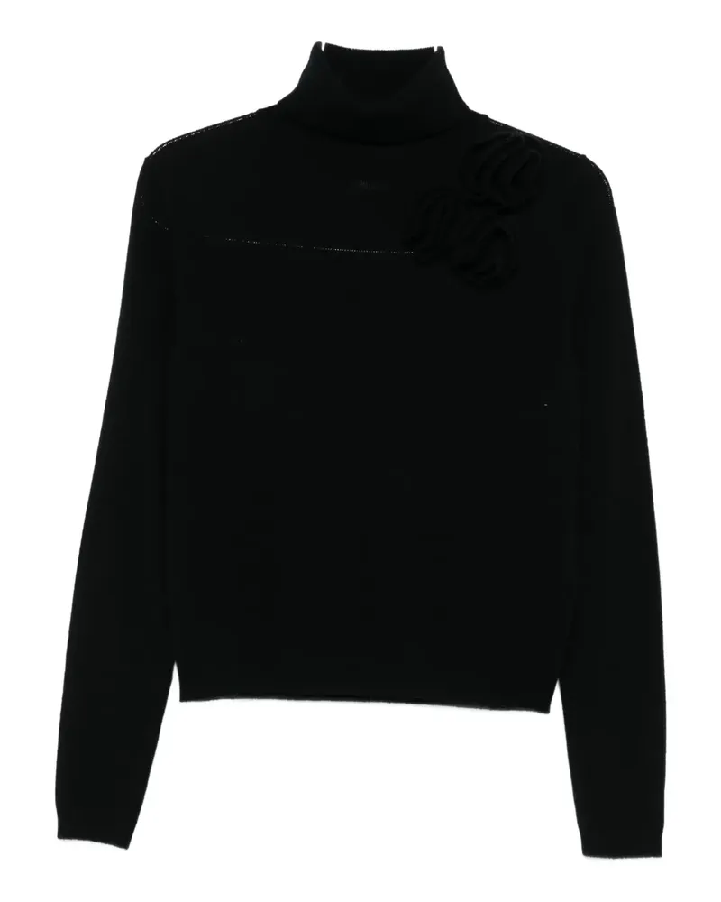 ALLUDE Pullover mit Stehkragen - Schwarz Schwarz