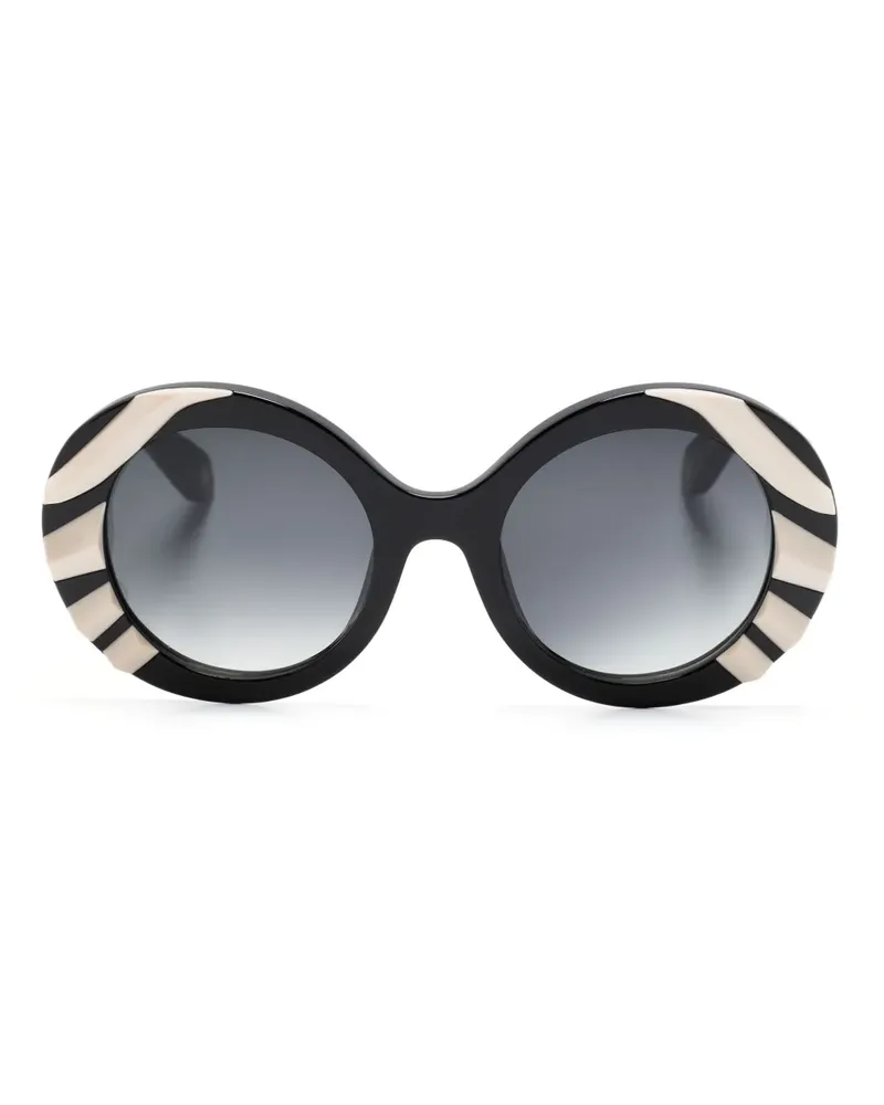 Roberto Cavalli Sonnenbrille mit Cat-Eye-Gestell - Schwarz Schwarz