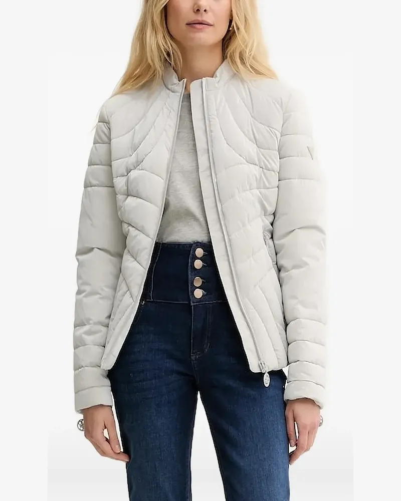 Guess Gesteppte Jacke mit Logo - Weiß Weiß