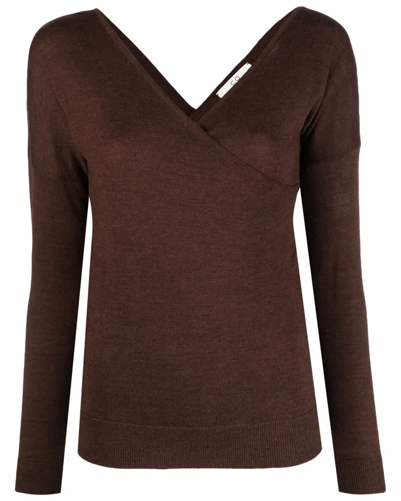 Co Gerippter Pullover - Braun Braun