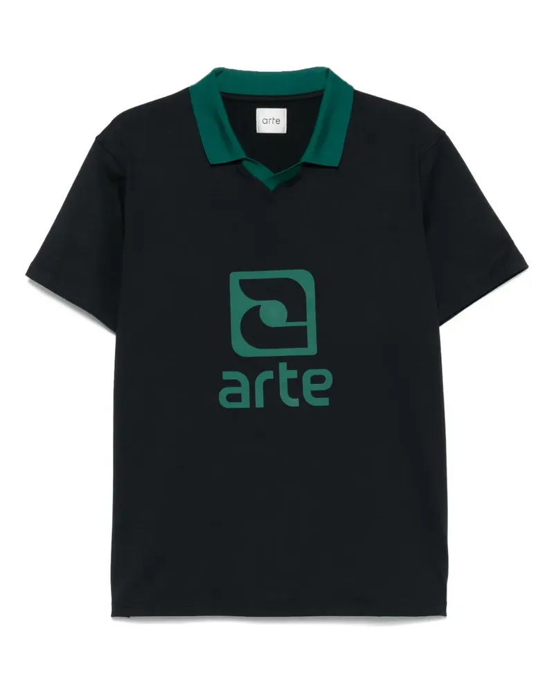 Arte Antwerp T-Shirt mit Logo-Print - Schwarz Schwarz