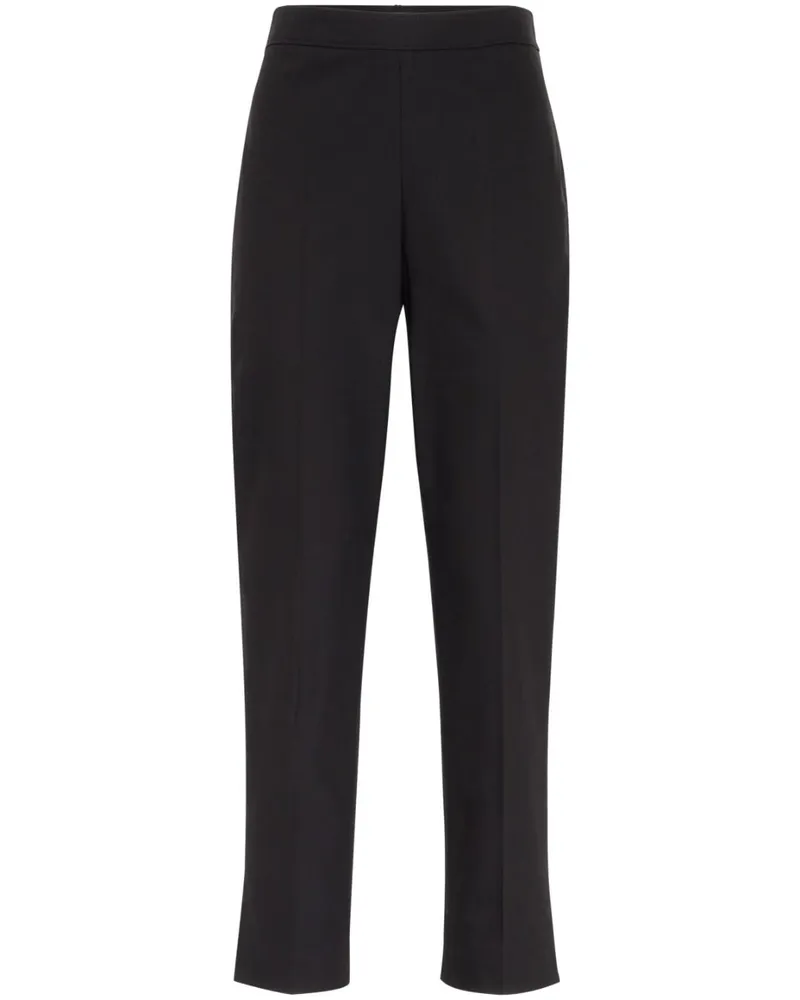 Brunello Cucinelli Cropped-Hose mit hohem Bund - Schwarz Schwarz