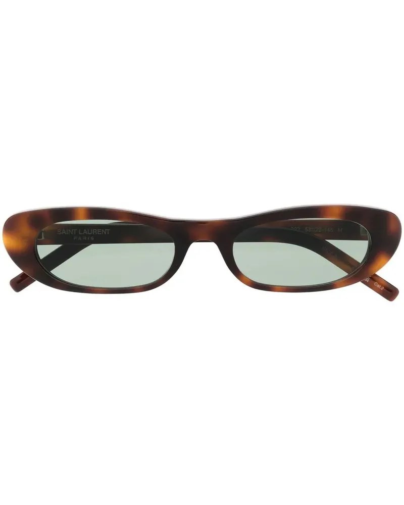 Saint Laurent SL 557 Sonnenbrille in Schildpattoptik - Grün Grün