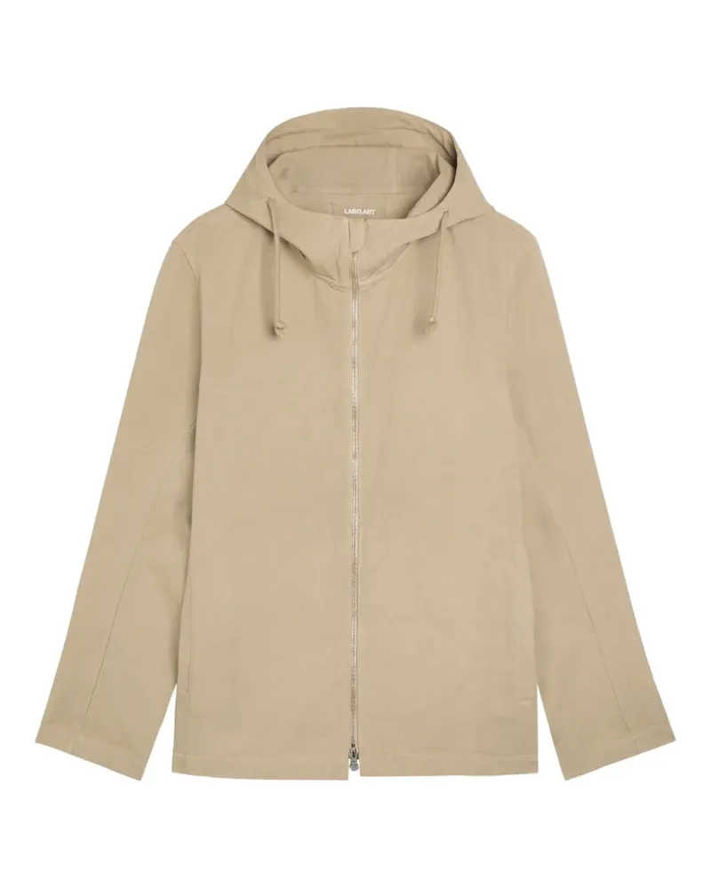 LABO.ART zip-fastening hooded jacket - Nude Nude