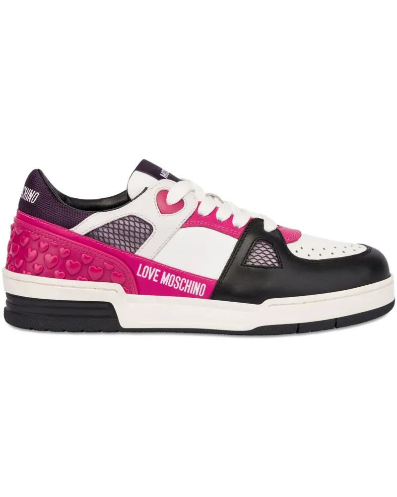 Moschino Sneakers mit Schnürung - Weiß Weiß