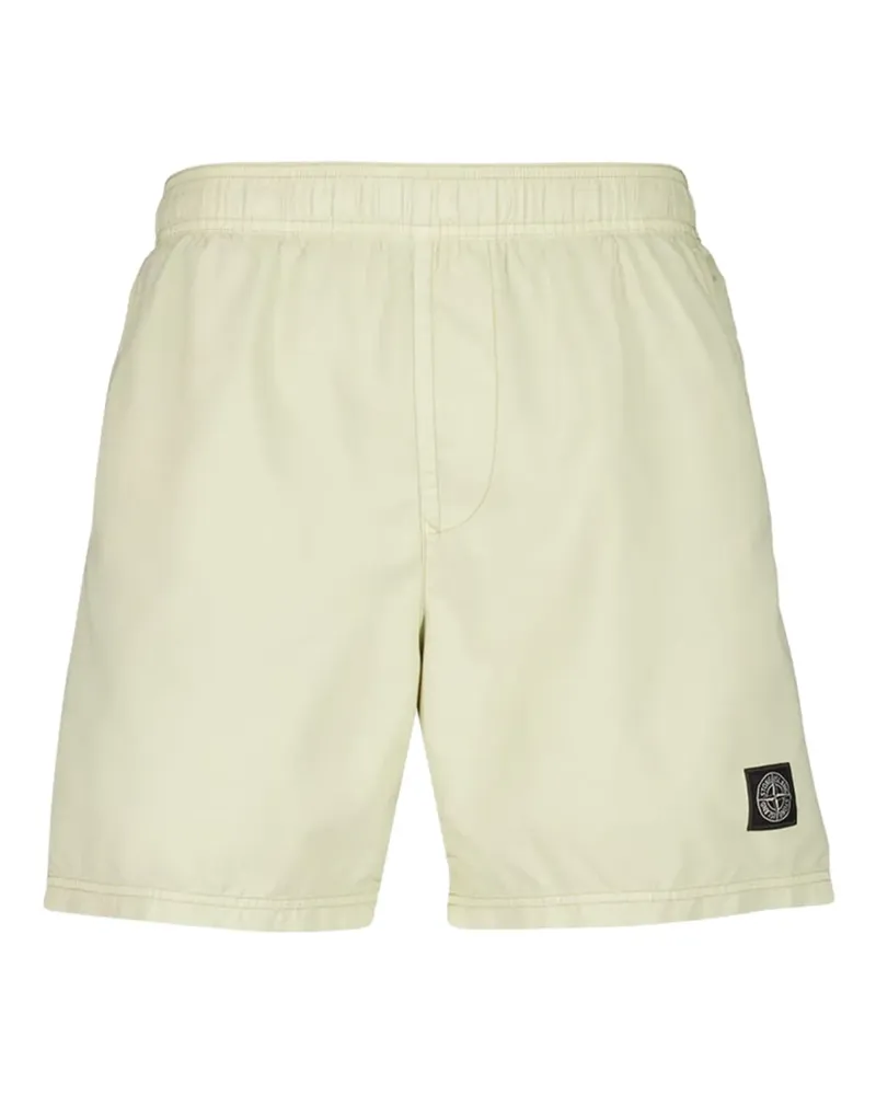 Stone Island B100B09 Badeshorts mit Logo-Patch - Nude Nude