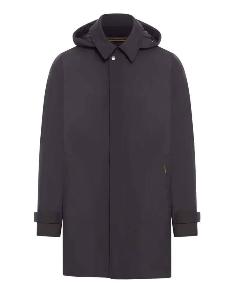 MOORER Vido-skt hooded coat - Schwarz Schwarz