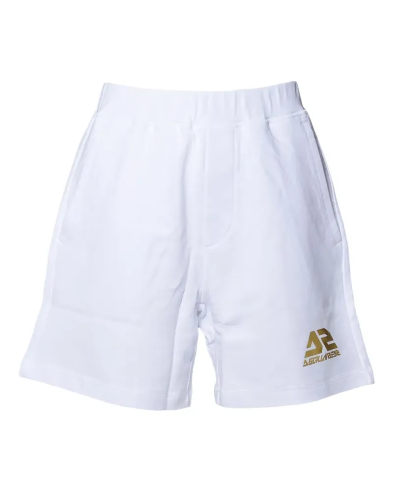 Dsquared2 Shorts mit Logo-Motiv - Weiß Weiß