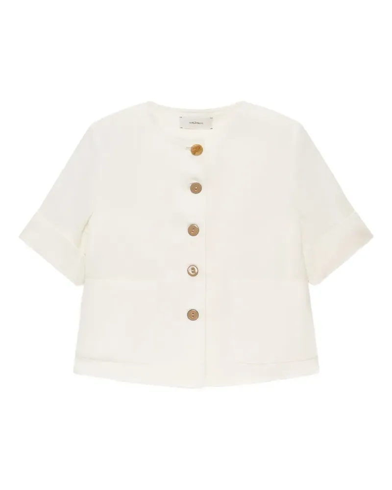 Maliparmi short-sleeved boxy jacket - Weiß Weiß