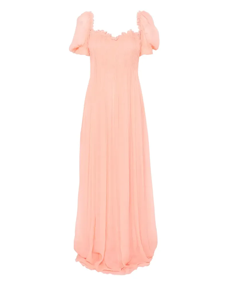 Ermanno Scervino Maxikleid mit Falten - Rosa Rosa