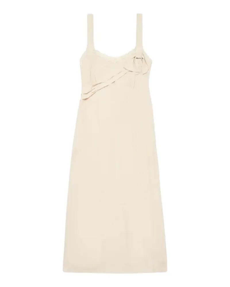 Simone Rocha Kleid mit Blumenapplikation - Nude Nude