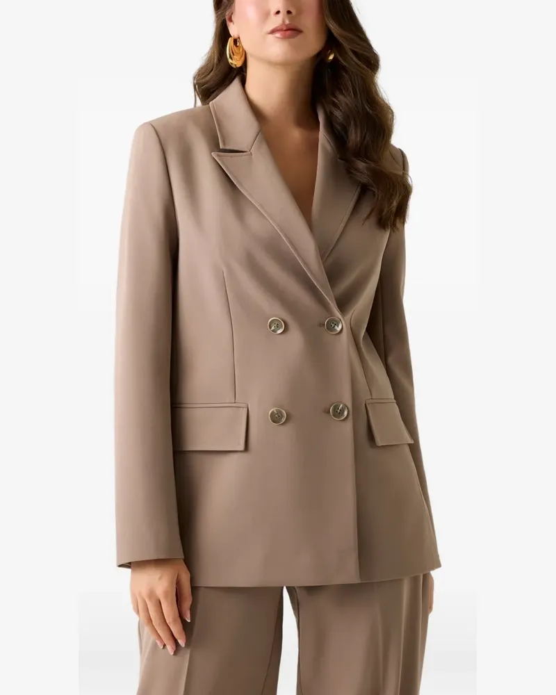 Guess Nausica double-breasted blazer - beige/naturals - Nude Nude