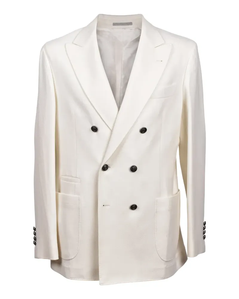 Brunello Cucinelli double-breasted blazer - Nude Nude