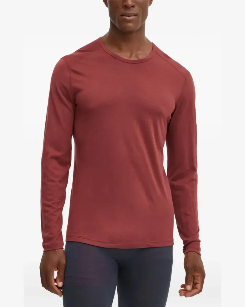 Icebreaker 200 Oasis Baselayer-Top mit Logo-Stickerei - Rot Rot