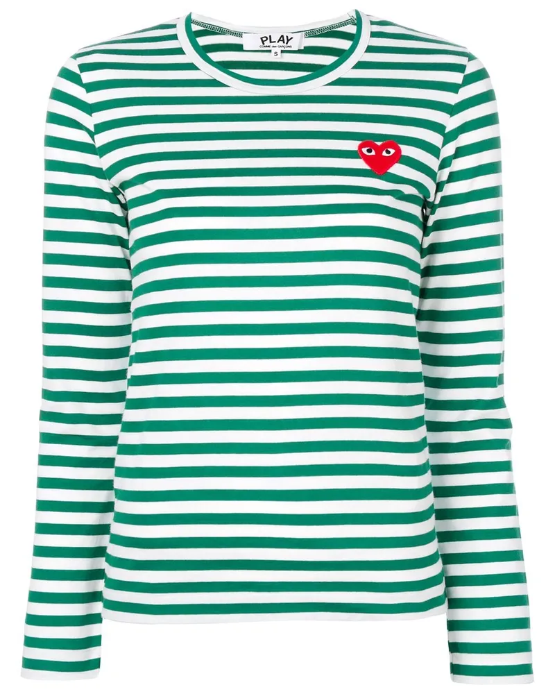 Comme des Garçons T-Shirt mit Logo-Patch - Grün Grün